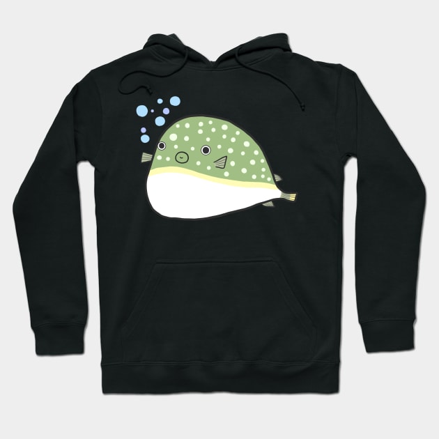 Cute Blowfish (puffer / globe fish) Hoodie by Marinaaa010